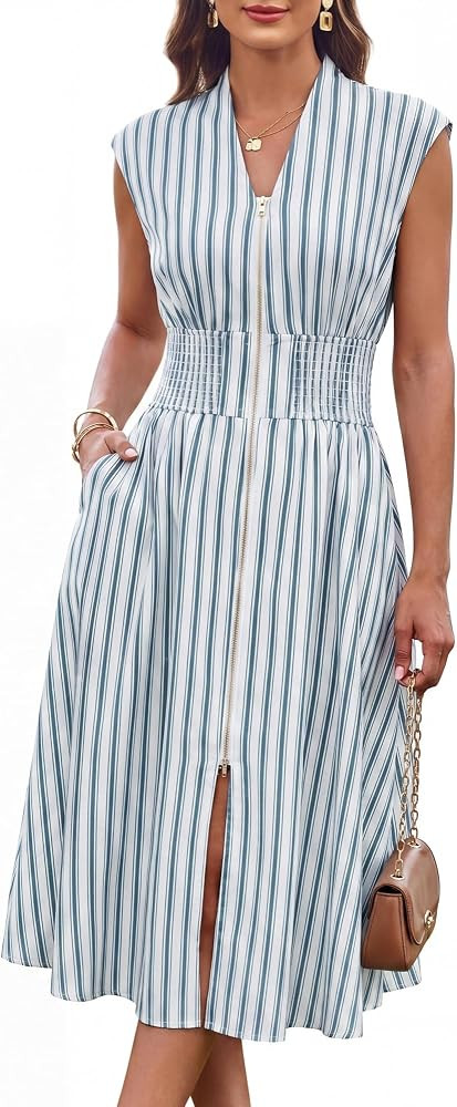 GRACE KARIN Womens Summer Casual Dress, Business Office Work Flowy Dresses | Amazon (US)