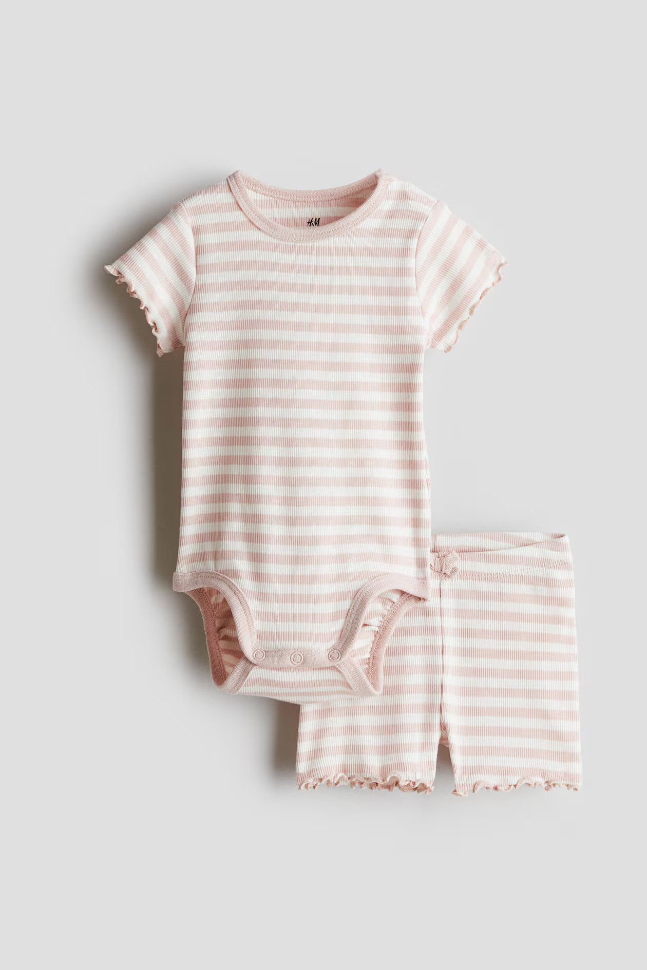 2-piece Ribbed Cotton Set | H&M (US + CA)