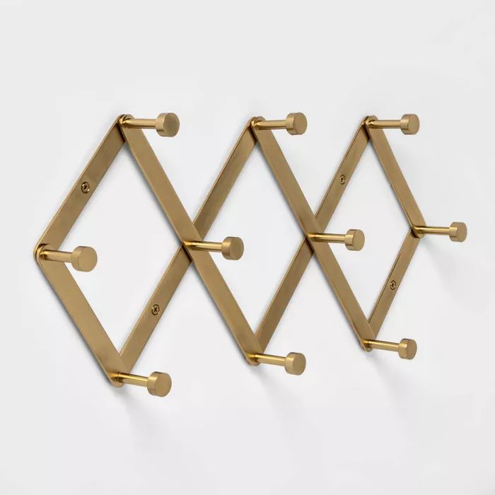 Accordion Decorative Hook Rack Brass - Project 62™ | Target