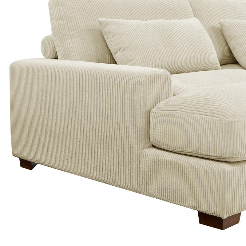 Mordecai 90'' Corduroy Sleeper Sofa | Wayfair North America