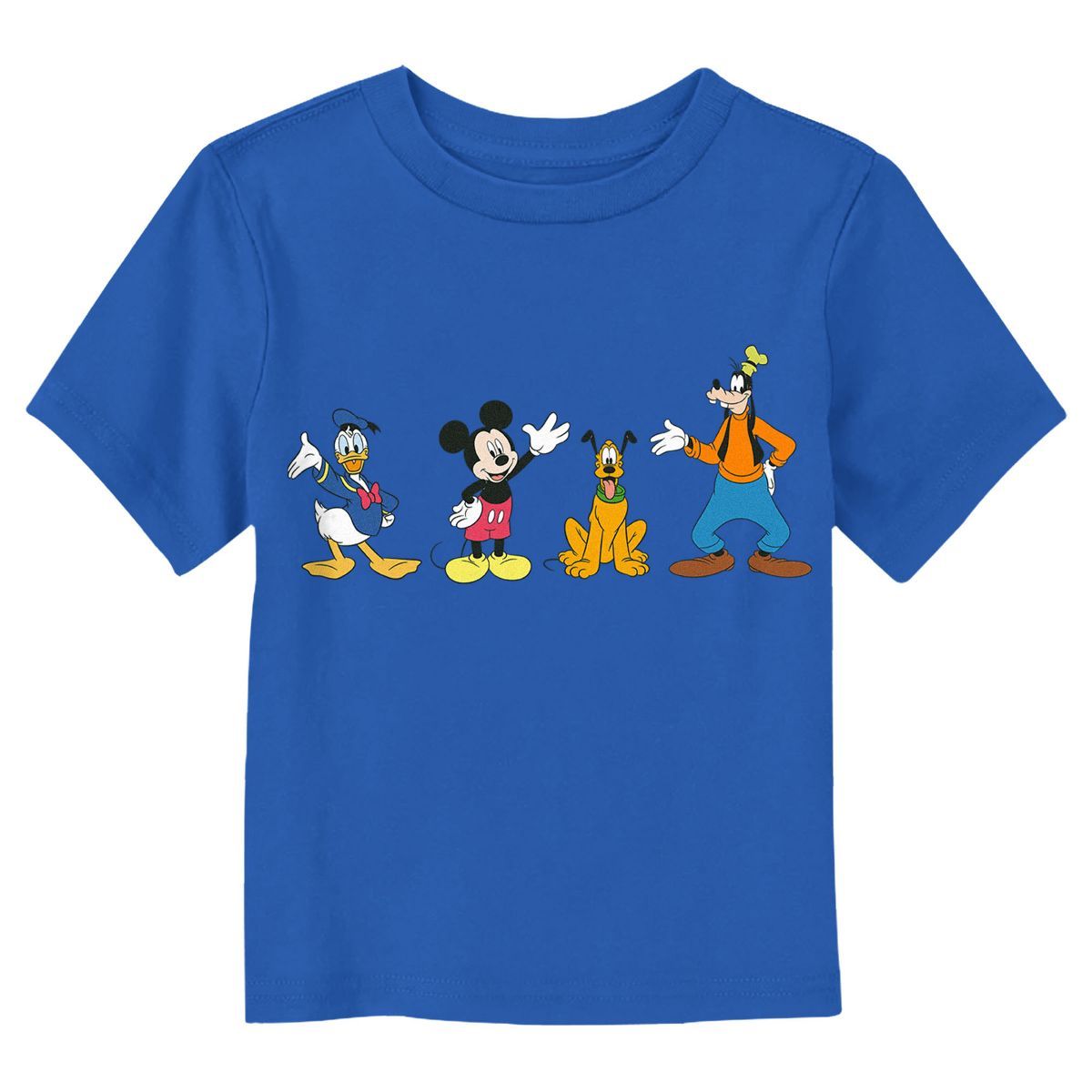Toddler's Mickey & Friends Four Waving Friends T-Shirt | Target