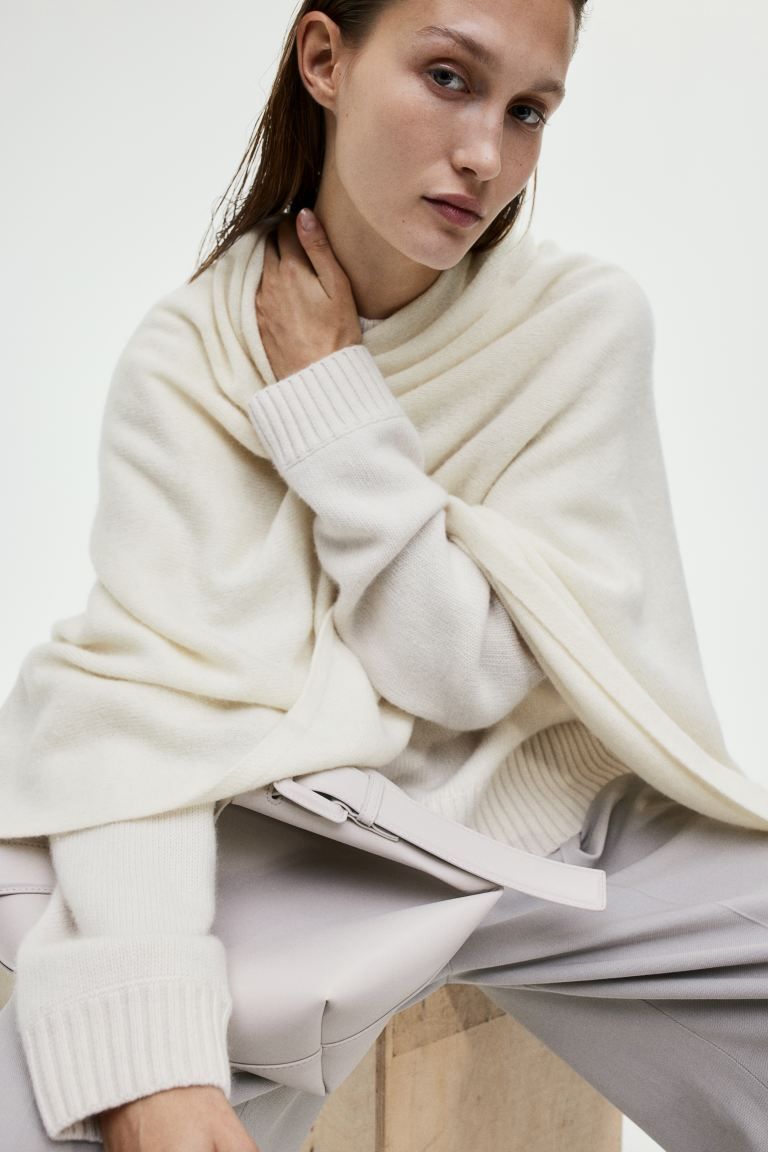 Fine-knit Cashmere-blend Poncho | H&M (US + CA)