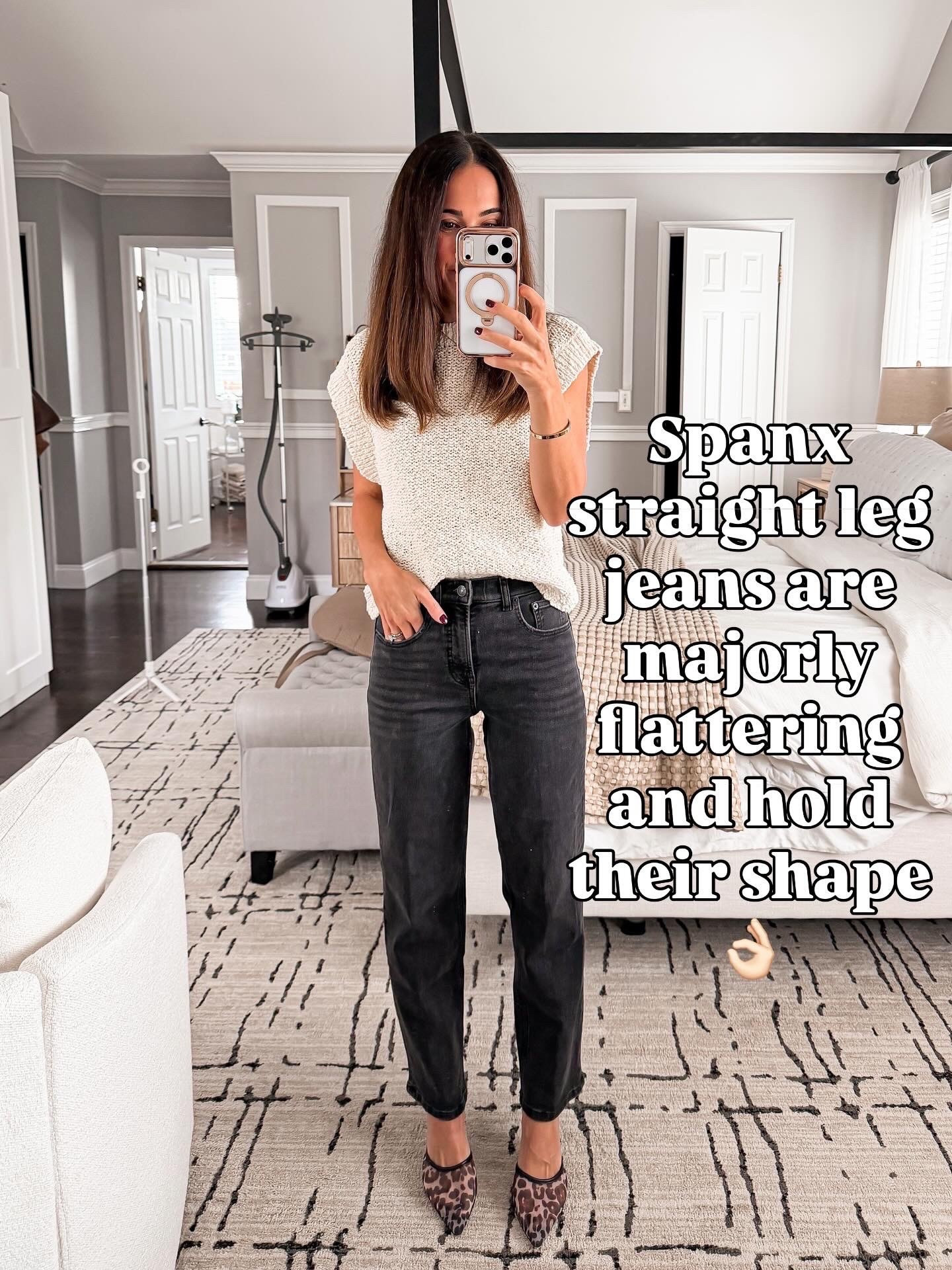 These Spanx jeans snatch without squeezing… 10/10 every time 

#LTKOver40 #LTKSeasonal #LTKSaleAlert