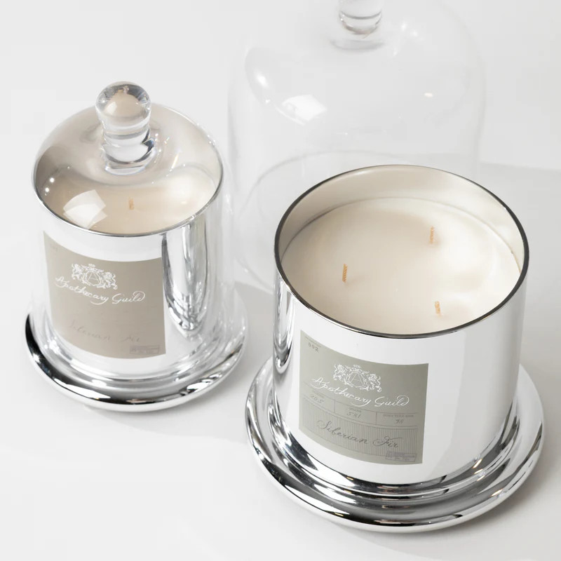 Siberian Fir Glass Dome Candle | Modern Locke