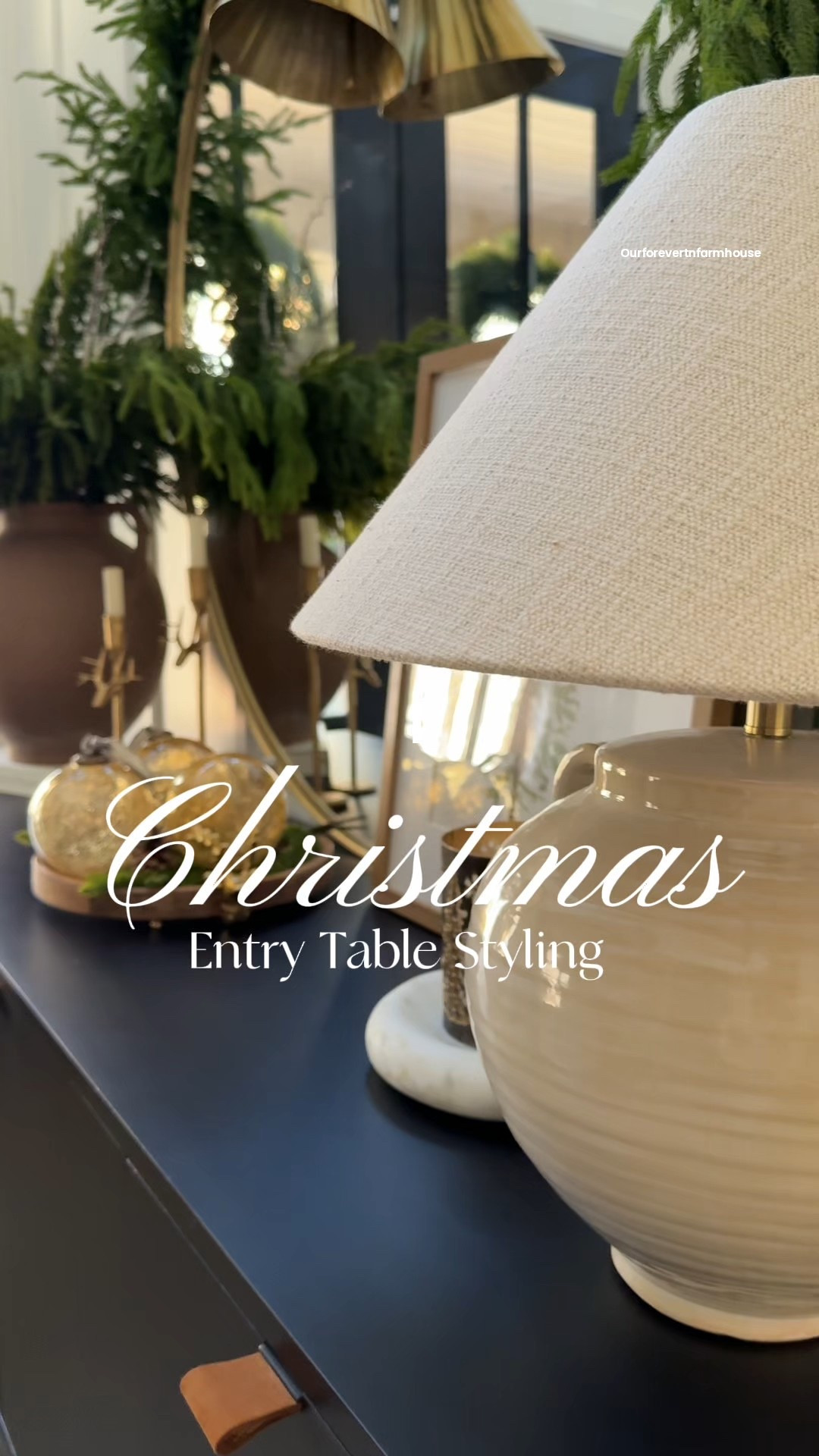 My entry table officially got its holiday sparkle ✨

I styled a few beautiful pieces from Linen & Clove, and it brought the whole space to life.

The brass deer candlesticks, wooden tray, tree lantern with her signature candle, and a touch of greenery are the perfect festive detail 🤍🎄

#holidaydecor #entrywaydecor #christmasstyle #holidaysathome #festivehome #christmasentryway #cozyseason #christmasdecorideas #shopsmalllove #homeinspo

#LTKHome #LTKSeasonal #LTKHoliday