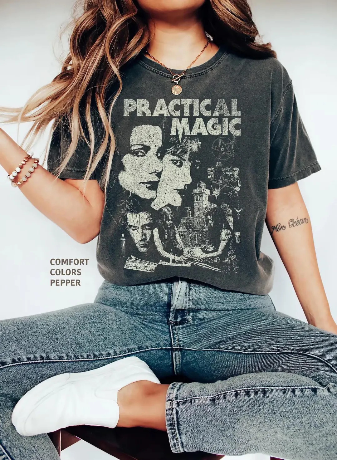 Practical Magic Movie Shirt. Vintage Witch Graphic Tee - Comfort Colors - Etsy | Etsy (Global)
