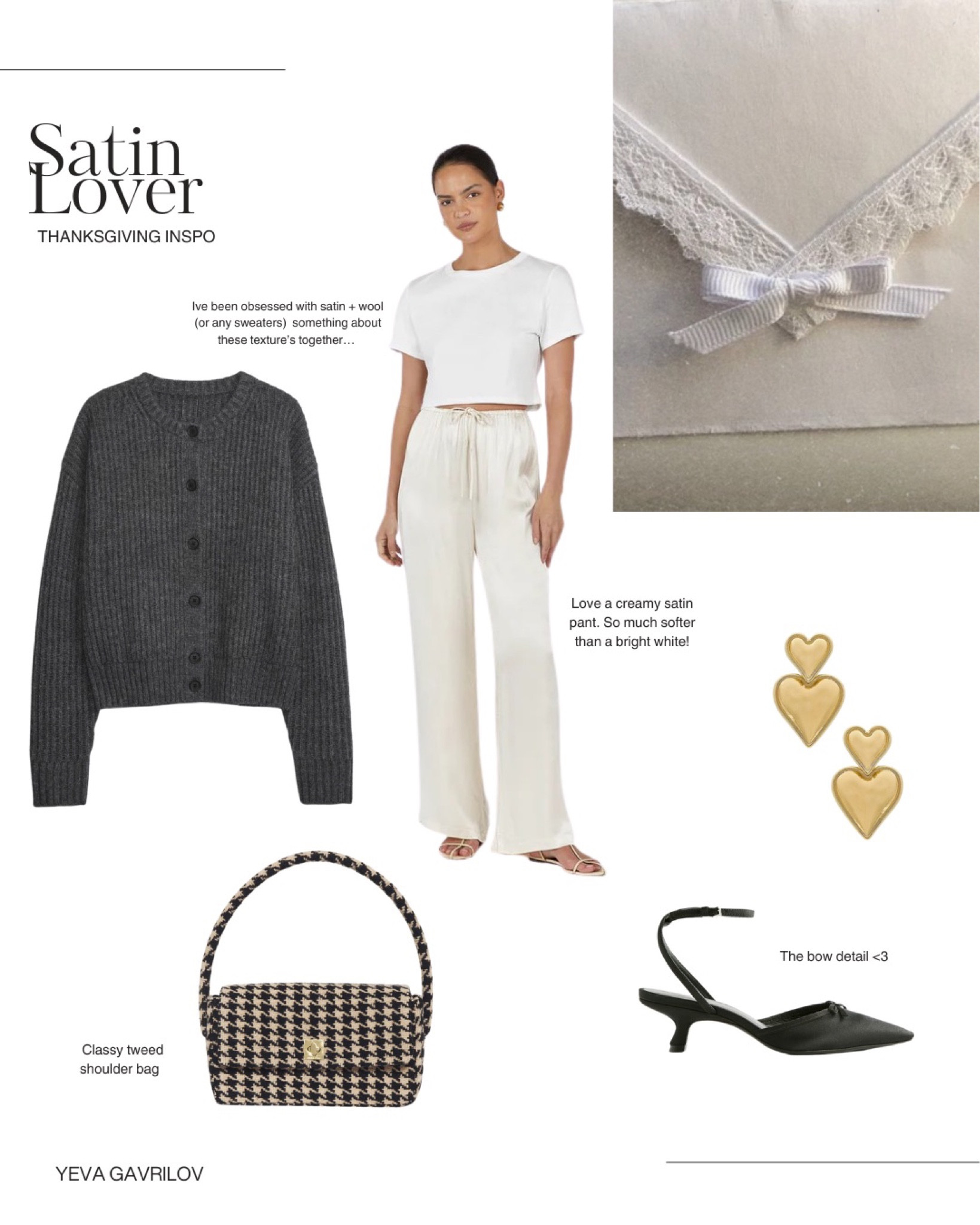 The girls who love a feminine look 🤍 the pants make it more comfortable and realistic for thanksgiving lunch!

#LTKHoliday #LTKGiftGuide #LTKstyletip