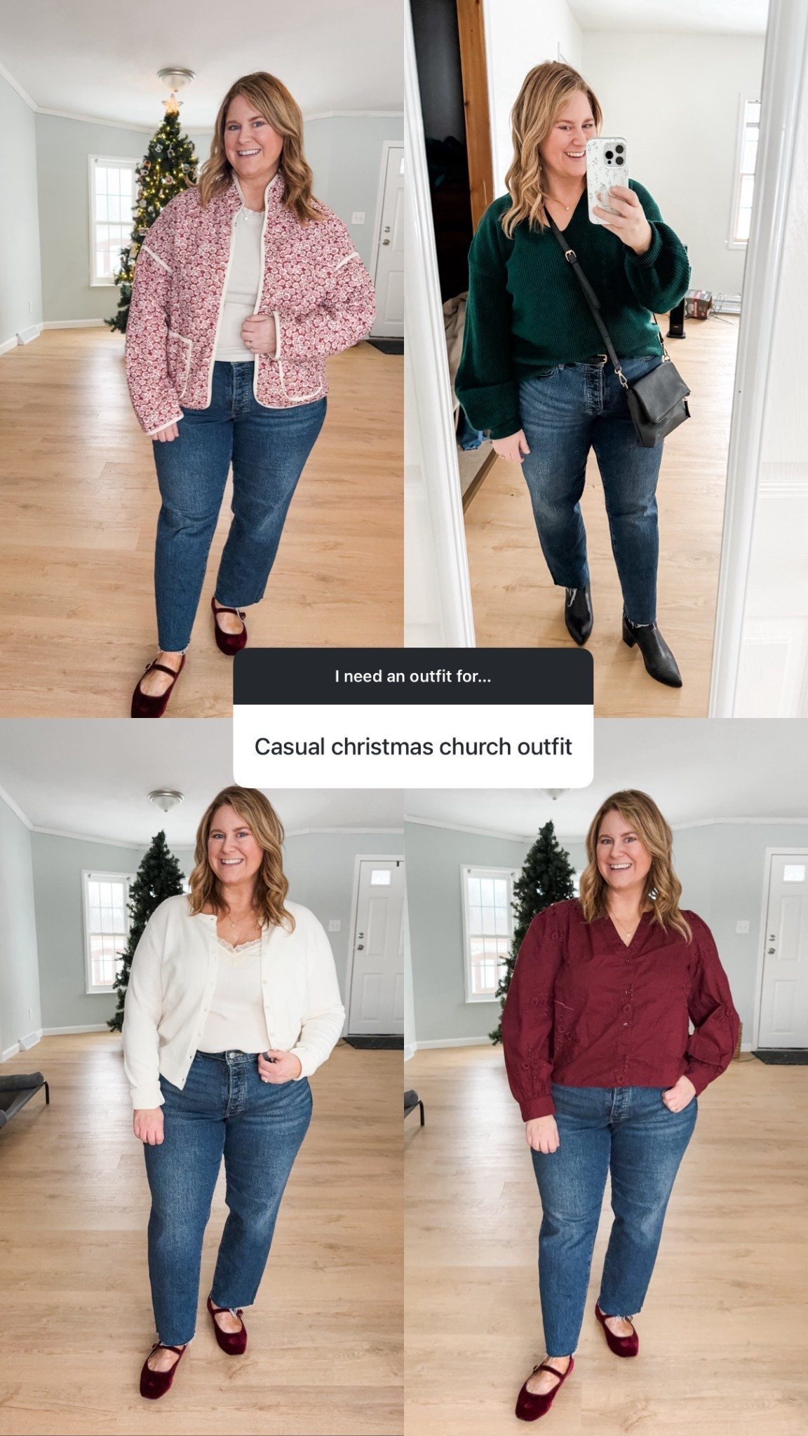 Casual Christmas outfit ideas! 

#LTKPetite #LTKMidsize #LTKHoliday