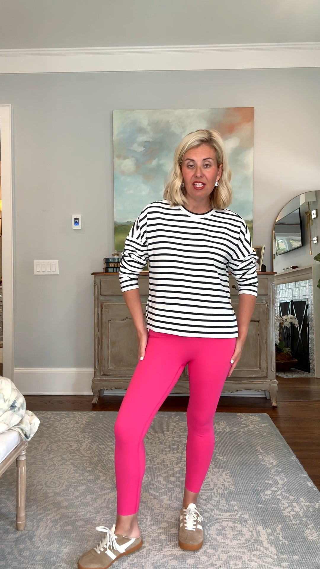 No matter what is on your agenda, Spanx Air Essentials will get you there! We are wearing these fabulous pieces ALL the ways. True comfort and stylish loungewear that just gets better and better. 

Code - LTK20 for 20% off full-priced styles sitewide in the LTK app

Sizing:
Draped Maxi Dress - xs
Draped Jumpsuit - small petite 
Draped Tee - xs
Draped Midi Skirt - small 
Crewneck Striped Top - xs 
Booty Boost Leggings - small 7/8
Air Essentials Tee - xs
Pleated Wide Leg Pants - small petite


#LTKdayinmylife #LTKSeasonal #LTKOver40

#LTKSaleAlert #LTKActive #LTKmomlife