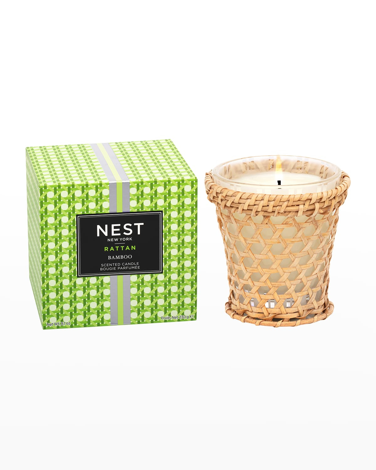 8.1 Rattan Bamboo Classic Candle | Neiman Marcus
