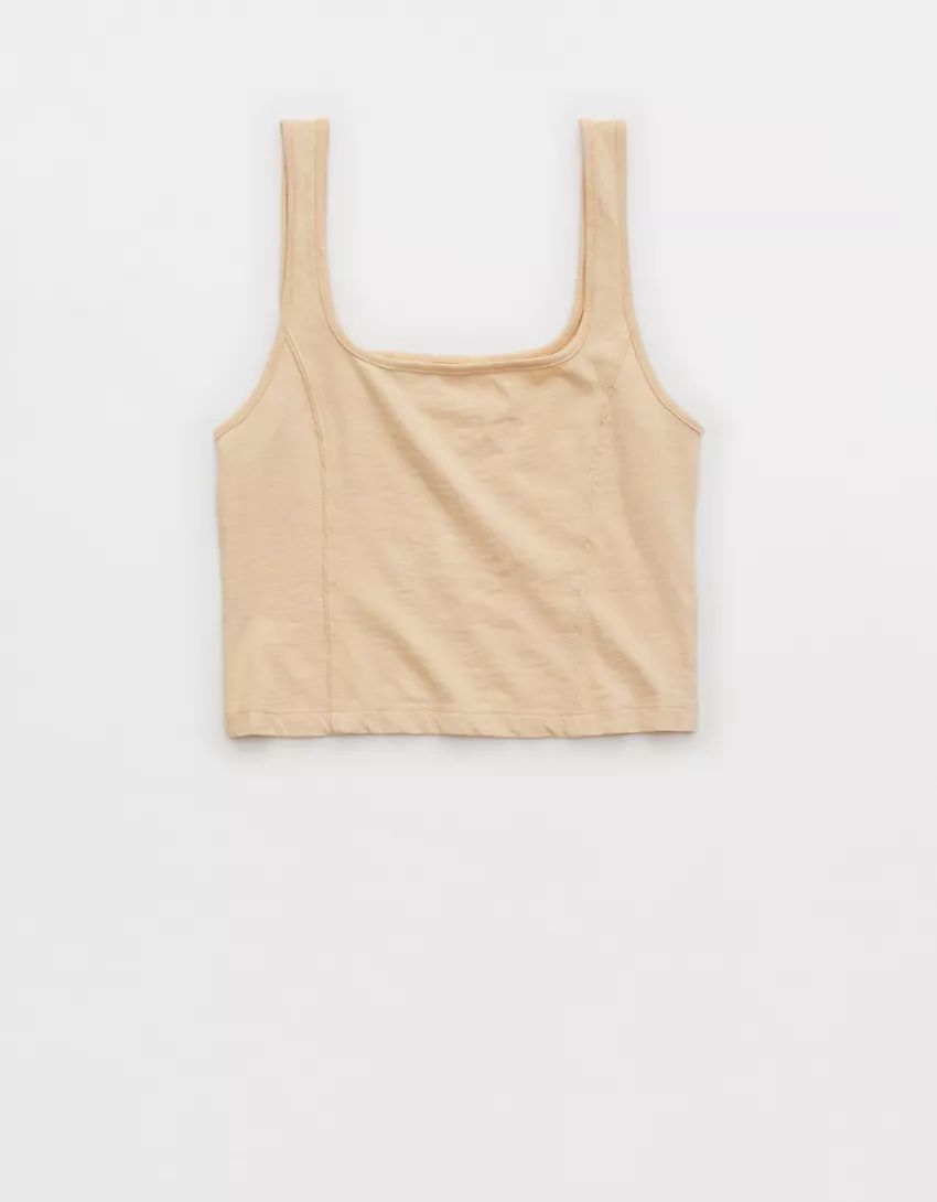 Aerie Corset Cropped Tank Top | American Eagle Outfitters (US & CA)