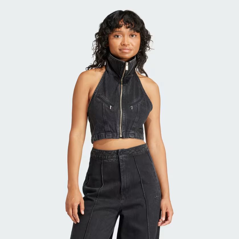Fashion Montreal Denim Cropped Vest | adidas (US)