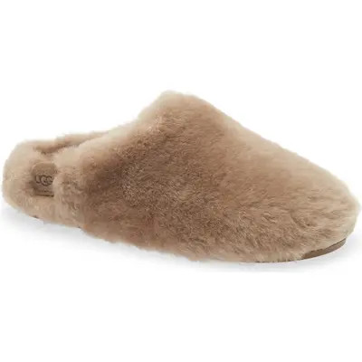UGG(r) Elea Fluffed Genuine Shearling Slip-On in Natural at Nordstrom, Size 10 | Nordstrom
