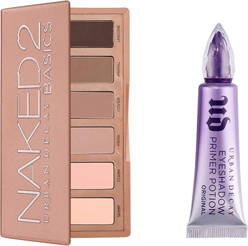URBAN DECAY Neutral Matte Eyeshadow Bundle - Naked 2 Basics Eyeshadow Palette (Taupe & Brown Matt... | Amazon (US)