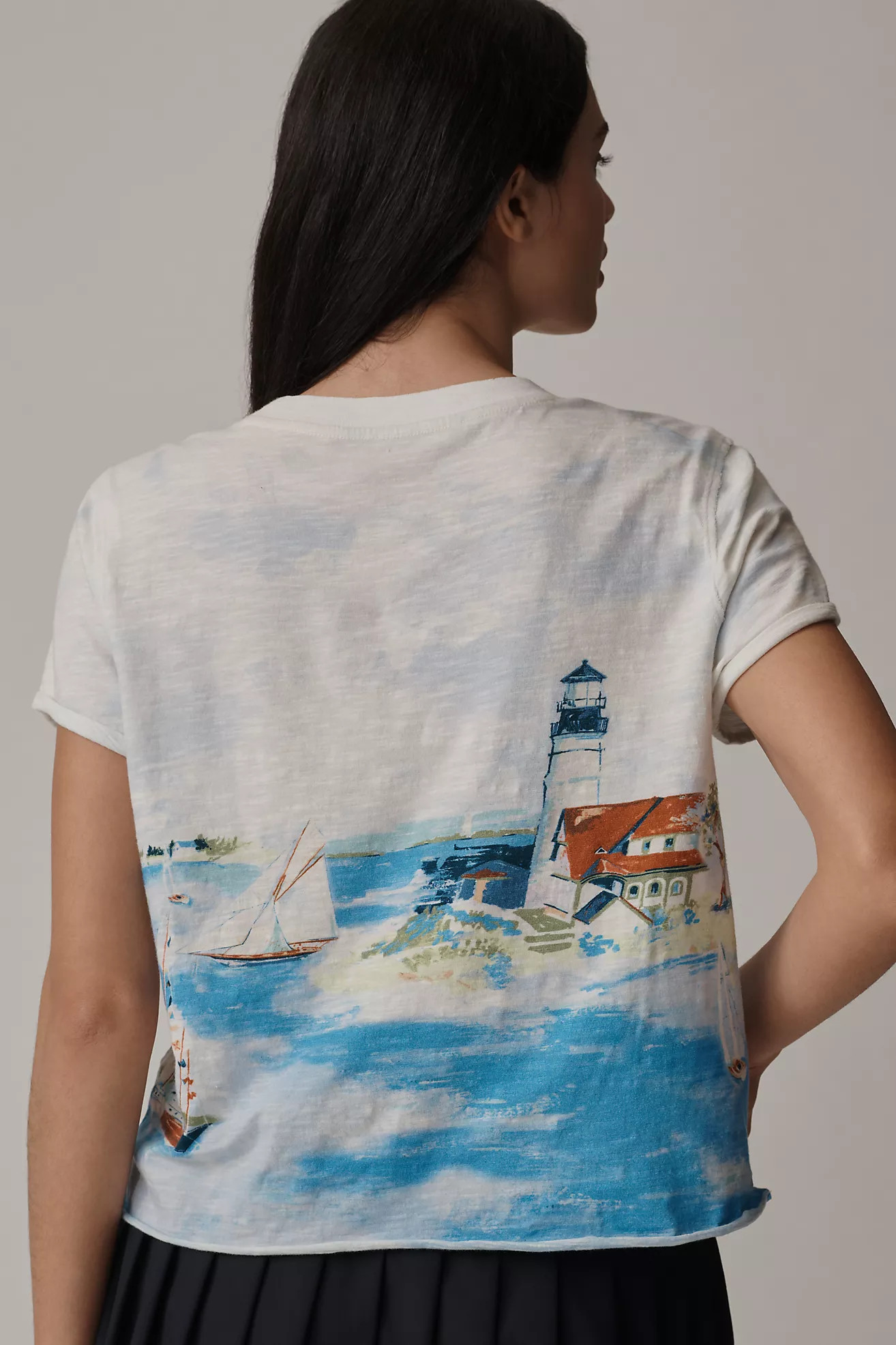 The Caitlin Boxy Tee by Maeve | Anthropologie (US)