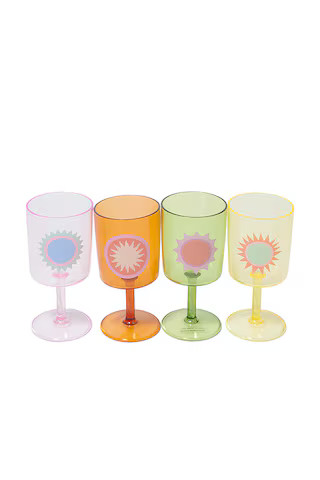 Poolside Wine Glass Set Of 4
                    
                    Sunnylife | Revolve Clothing (Global)