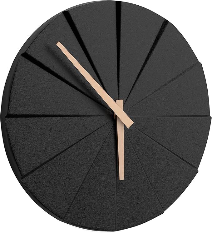 Driini Staircase Modern Wall Clock - Unique 11.2 in. Frameless Concrete Style Frame - Contemporar... | Amazon (US)