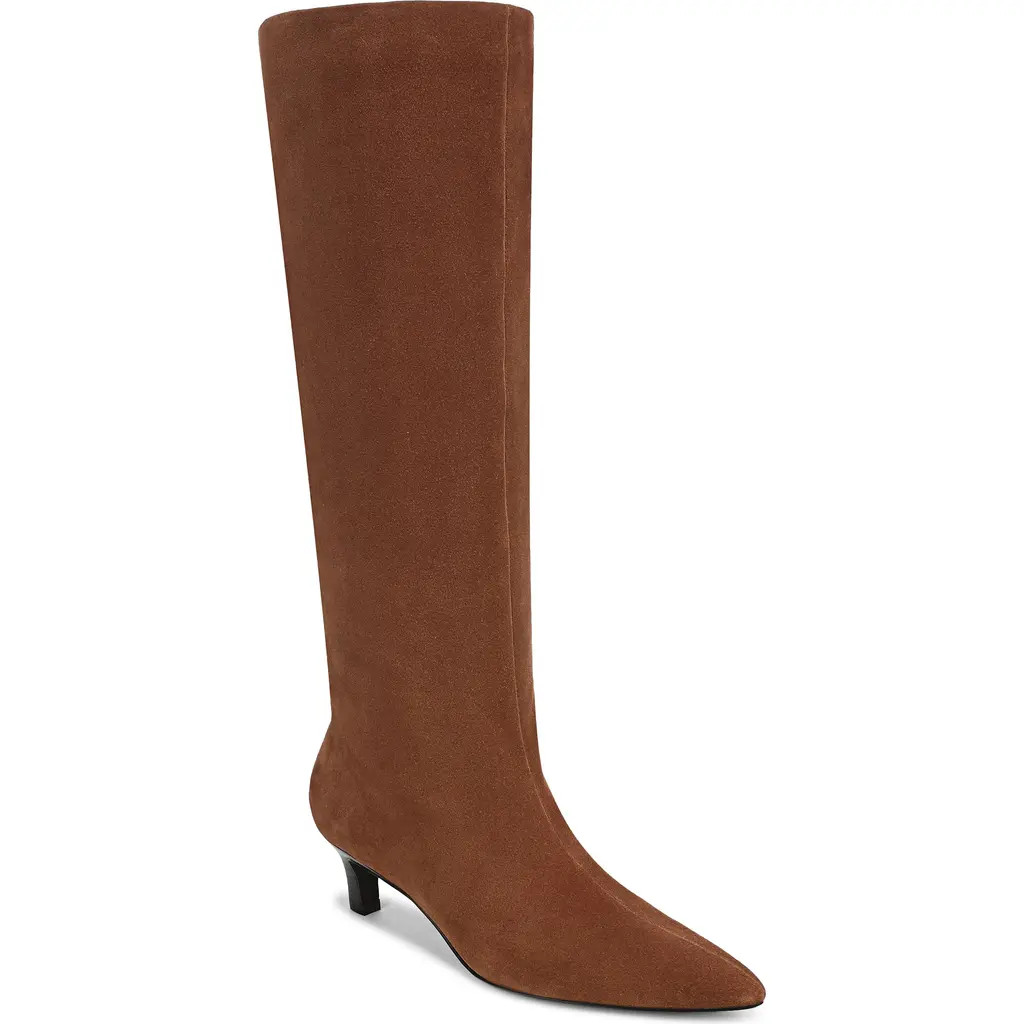 Nordstrom Dauphine Kitten Heel Knee High Boot in Brown Mage at Nordstrom, Size 9 | Nordstrom