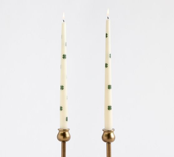 Pattern Taper Candles - Set of 2 | Pottery Barn (US)