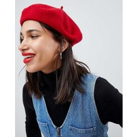 ASOS DESIGN - Béret en laine-Rouge | ASOS FR