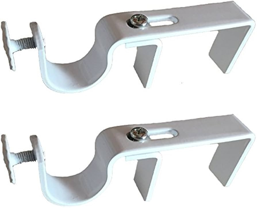 NoNo Bracket - Curtain Rod Bracket Attachment for Blinds (White Outside Mounted ) | Amazon (US)