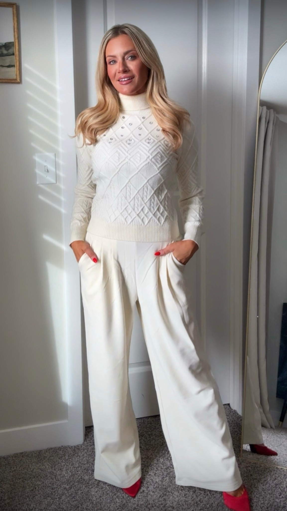Love a winter white set 🤍 my sweater is currently 30% off from The Noli Shop!

#LTKSaleAlert #LTKHoliday #LTKSeasonal
