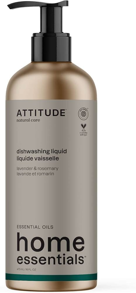 ATTITUDE Dish Soap, EWG Verified, Plant and Mineral-Based Ingredients, Vegan and Cruelty-free Hou... | Amazon (US)