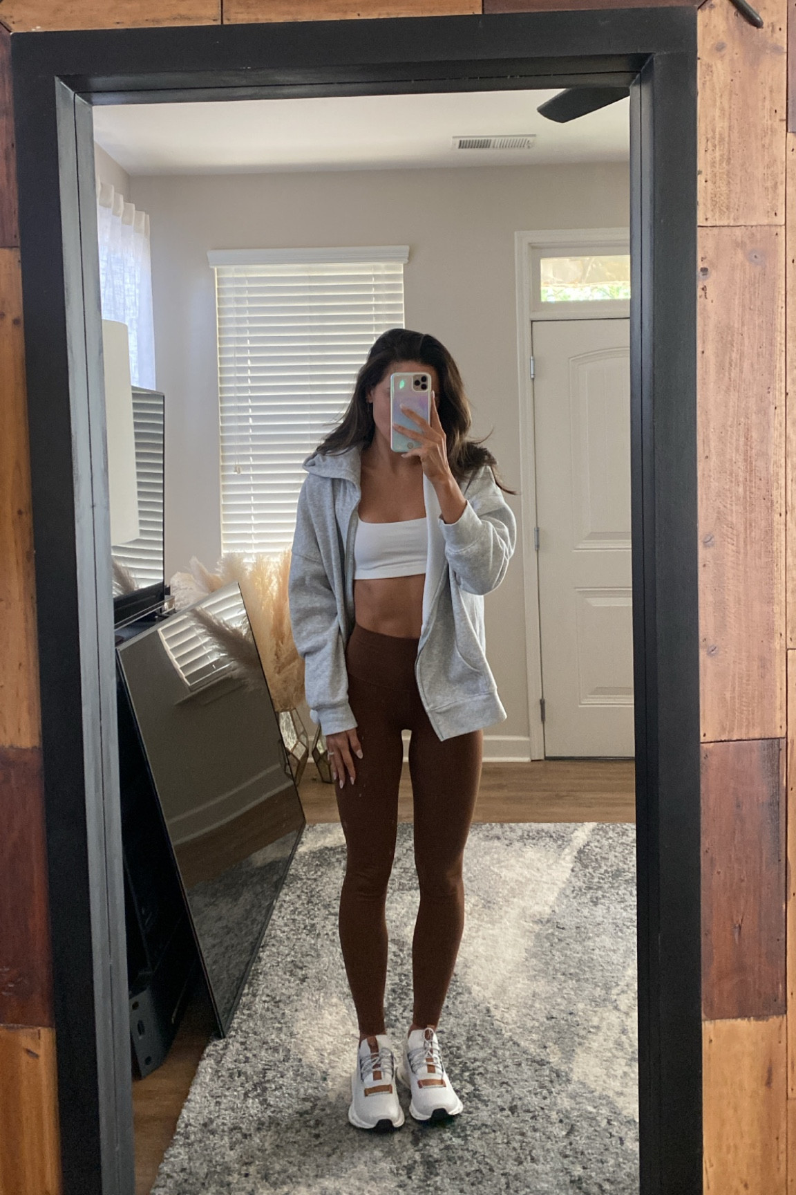 4 in leggings (jacket is old Fabletics and bra is Vitality) 