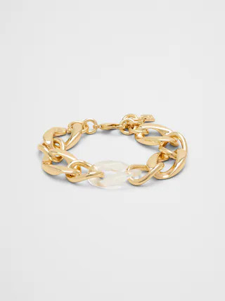 Clear Resin Link Bracelet | Banana Republic Factory