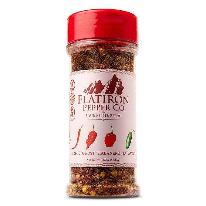 Flatiron Pepper Co - Four Pepper Blend. Premium Red Chile Flakes. Habanero - Jalapeno - Arbol - G... | Amazon (US)