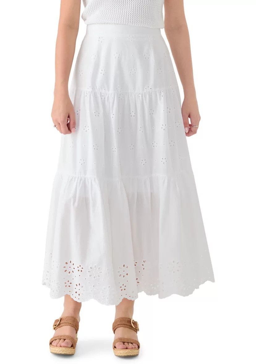Women's Maxi Eyelet Skirt | Belk