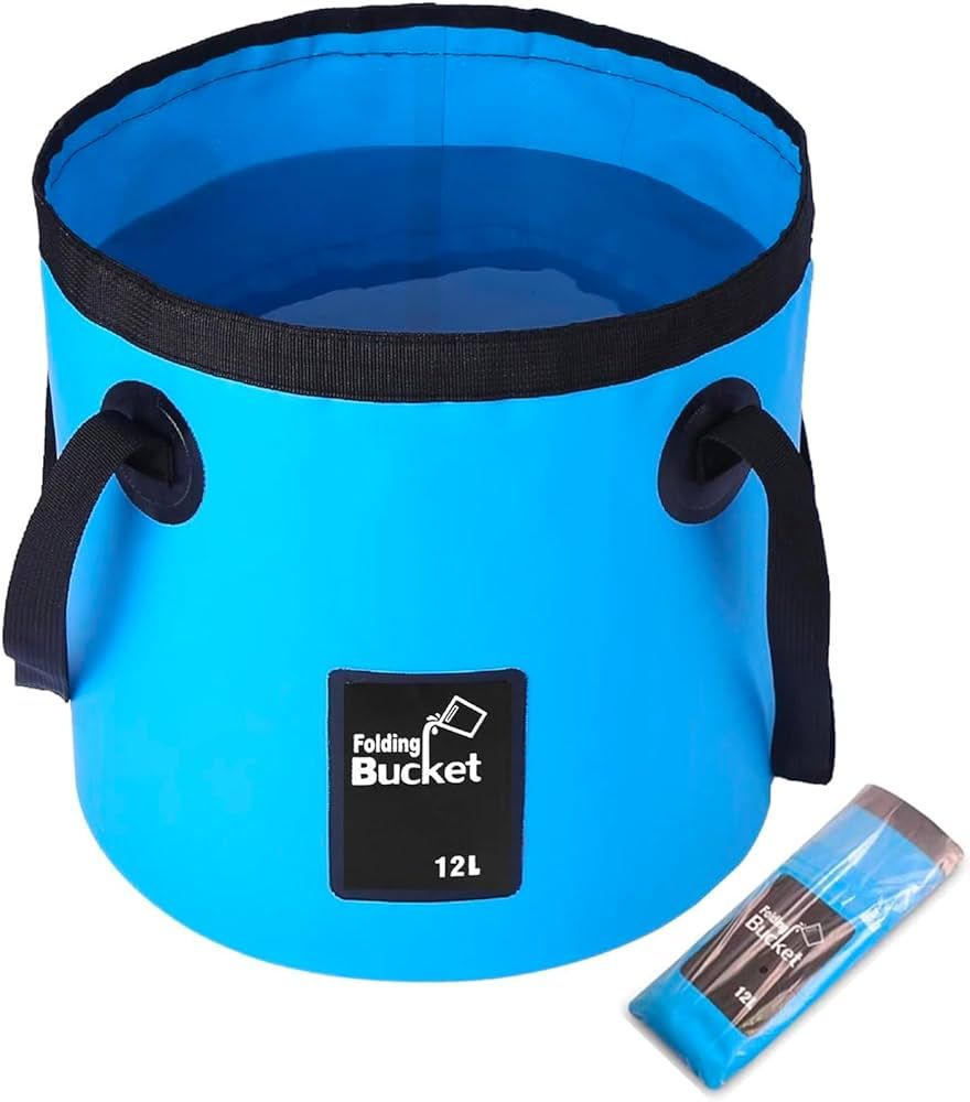 Wlikn Collapsible Bucket with Handle, Lightweight Folding Water 5 Gallon (20L), Multifunctional P... | Amazon (US)