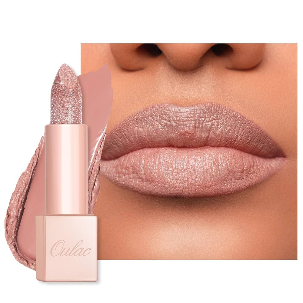 Oulac Infinity Moisture Shine Lipstick - High Shine Shimmery Finish, Super Creamy Texture, Medium... | Amazon (US)