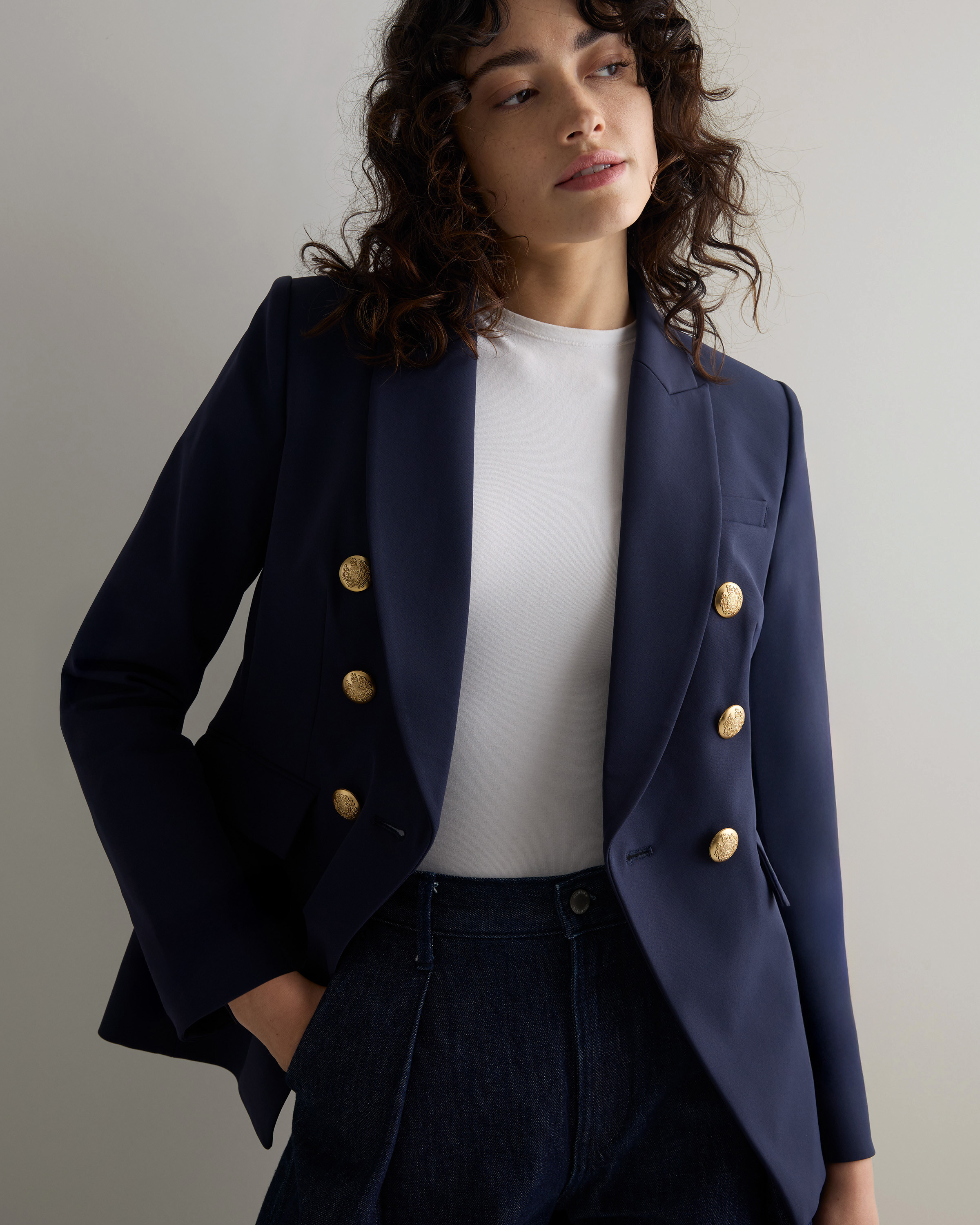 Scuba Captain's Convertible Blazer in Deep Navy | Quince