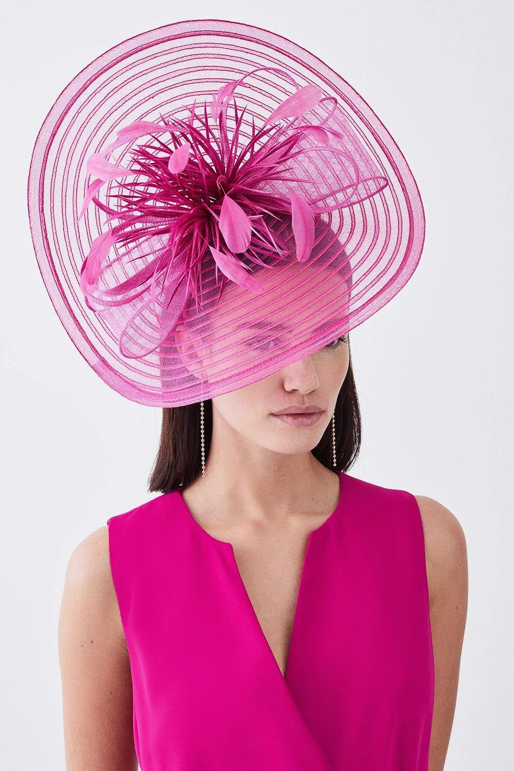 Feather Detail Fascinator | Karen Millen