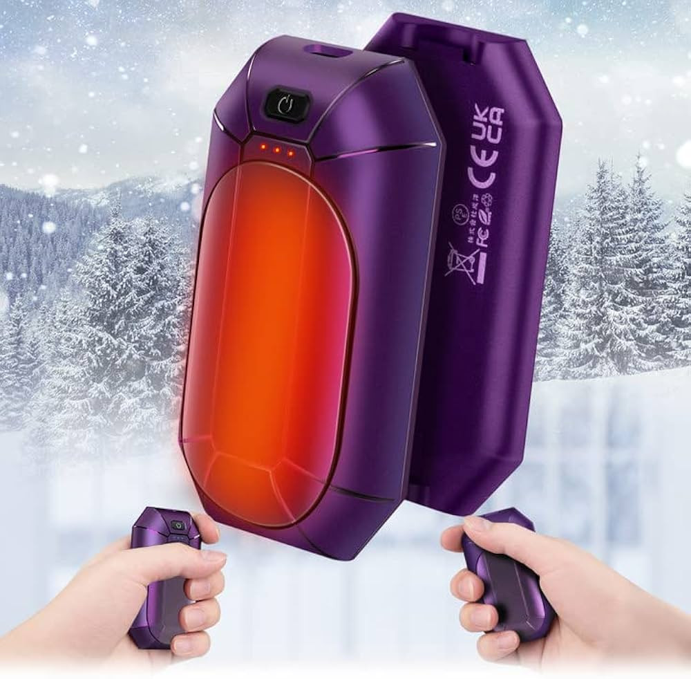 2-Pack Hand Warmers Rechargeable,Portable Electric Hand Warmers Reusable,USB 2 in 1 Handwarmers,O... | Amazon (US)