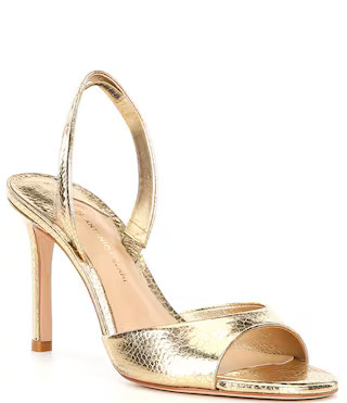 Antonio Melani Lyssa Embossed Leather Slingback Dress Sandals | Dillard's | Dillard's