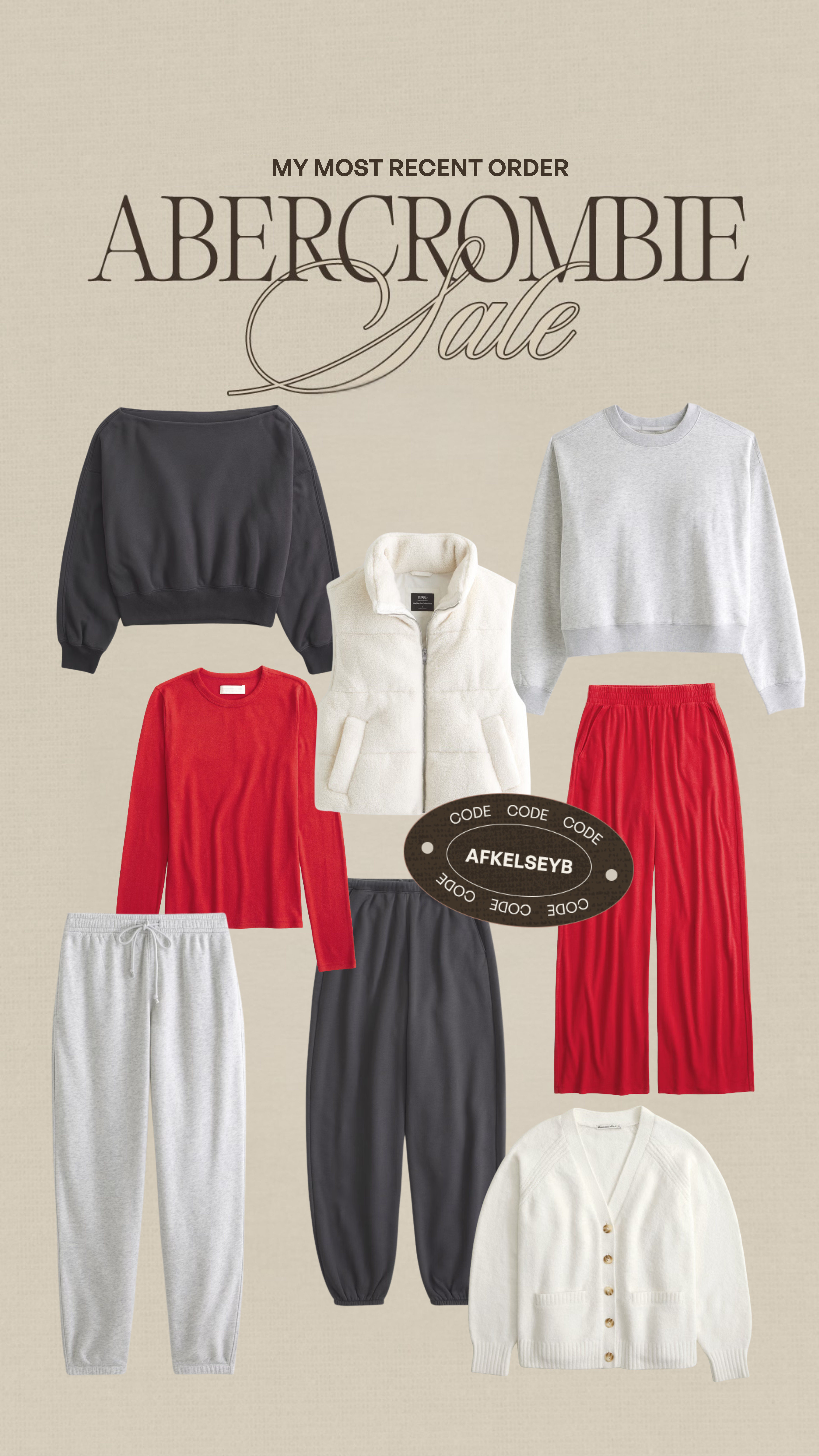 Lounge on sale from Abercrombie plus my code AFKELSEYB for additional 15% off 🤎 

#LTKSeasonal #LTKSaleAlert #LTKMidsize