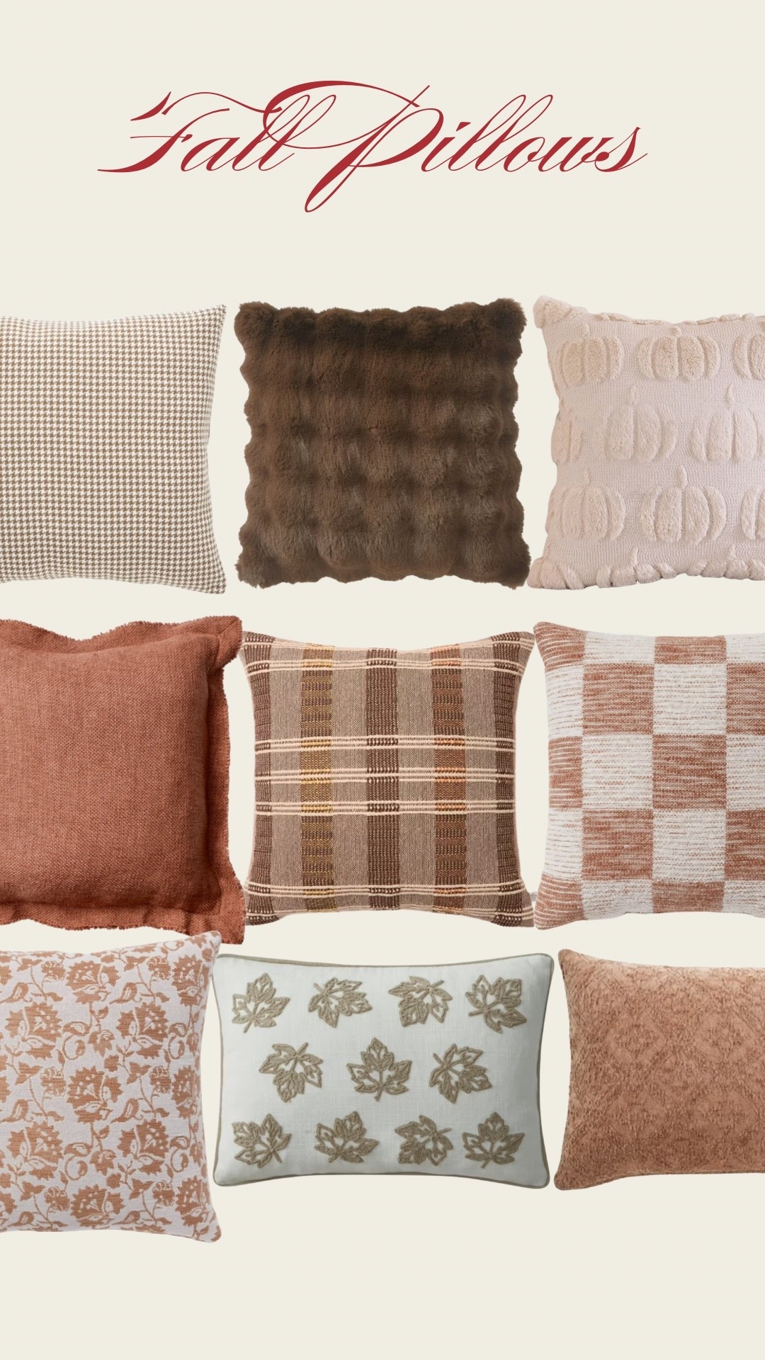 Fall throw pillows! 🍂