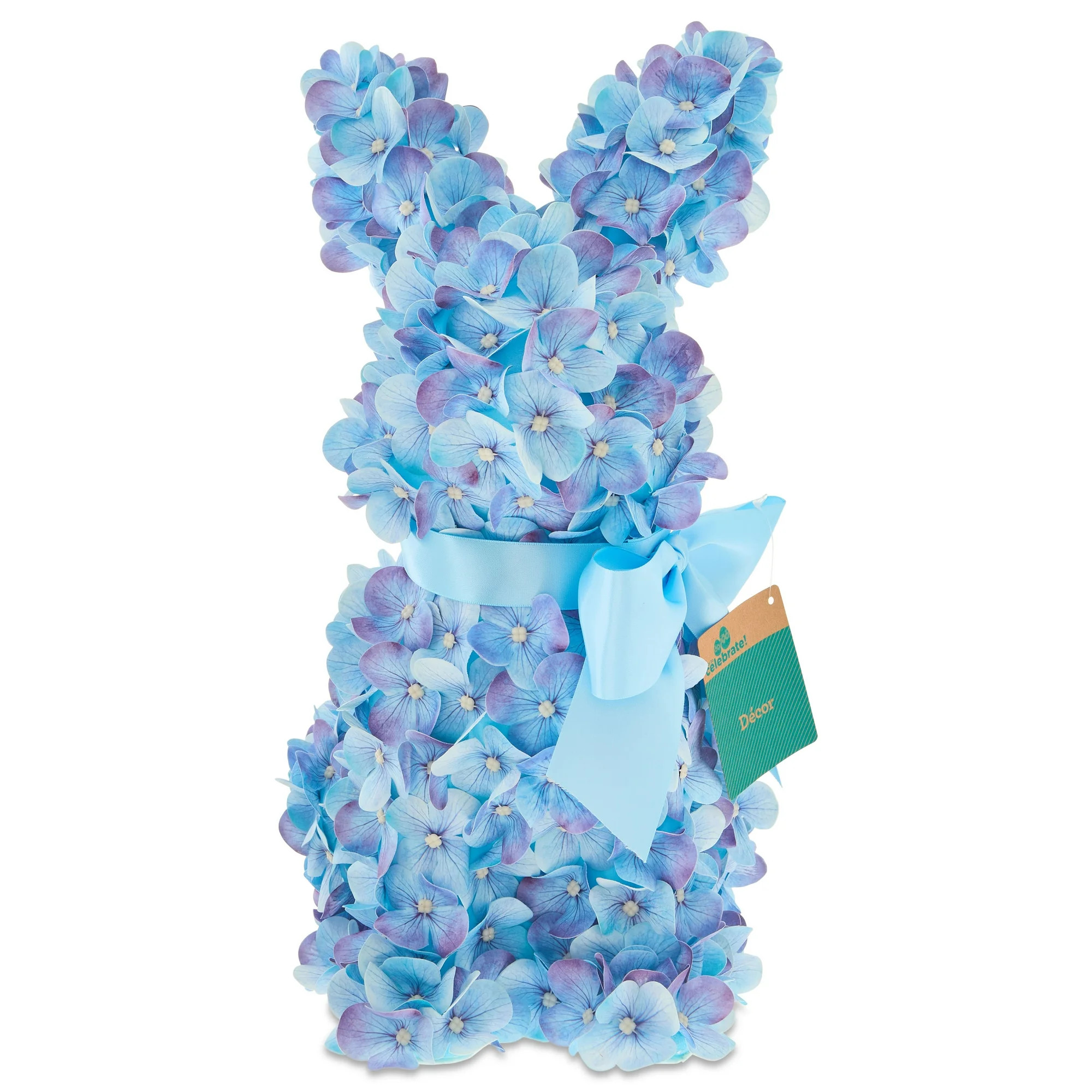 Hydrangea Bunny Tabletop Decoration, Blue, 16", Easter by Way To Celebrate | Walmart (US)