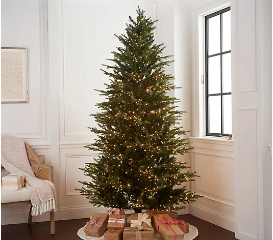 Bethlehem Lights 8.5' Green Micro LED Christmas Tree w/ Storage Bag - QVC.com | QVC