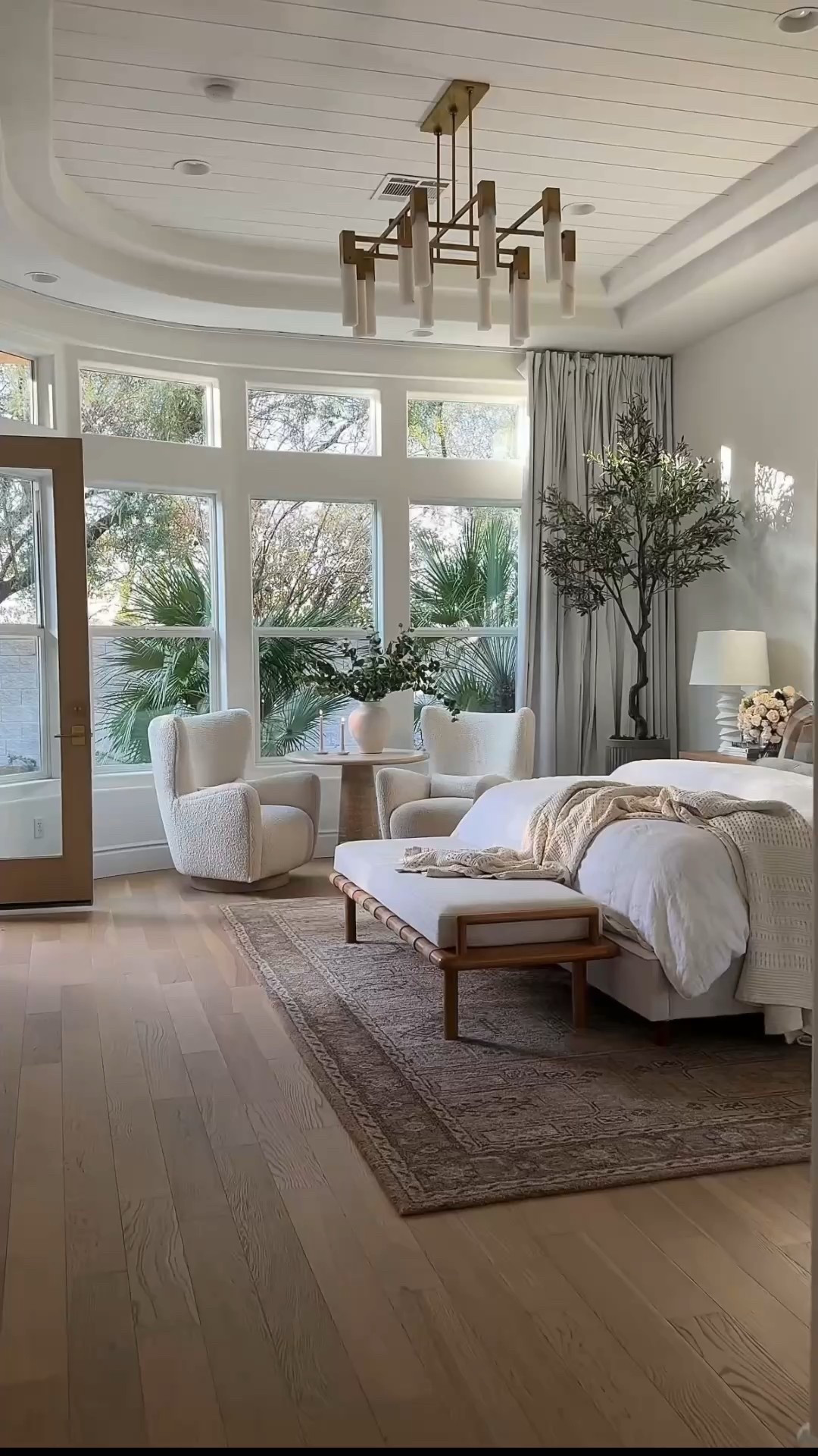 Bedroom 

Tree, bench, swivel chairs, lamps 

#LTKhome #LTKstyletip #LTKfamily