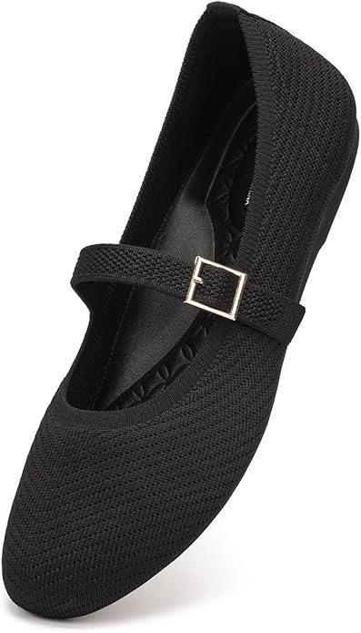 Frank Mully Women's Mary Jane Flats Comfortable Dressy Ballet Flats Casual Round Toe Slip On Wash... | Amazon (US)