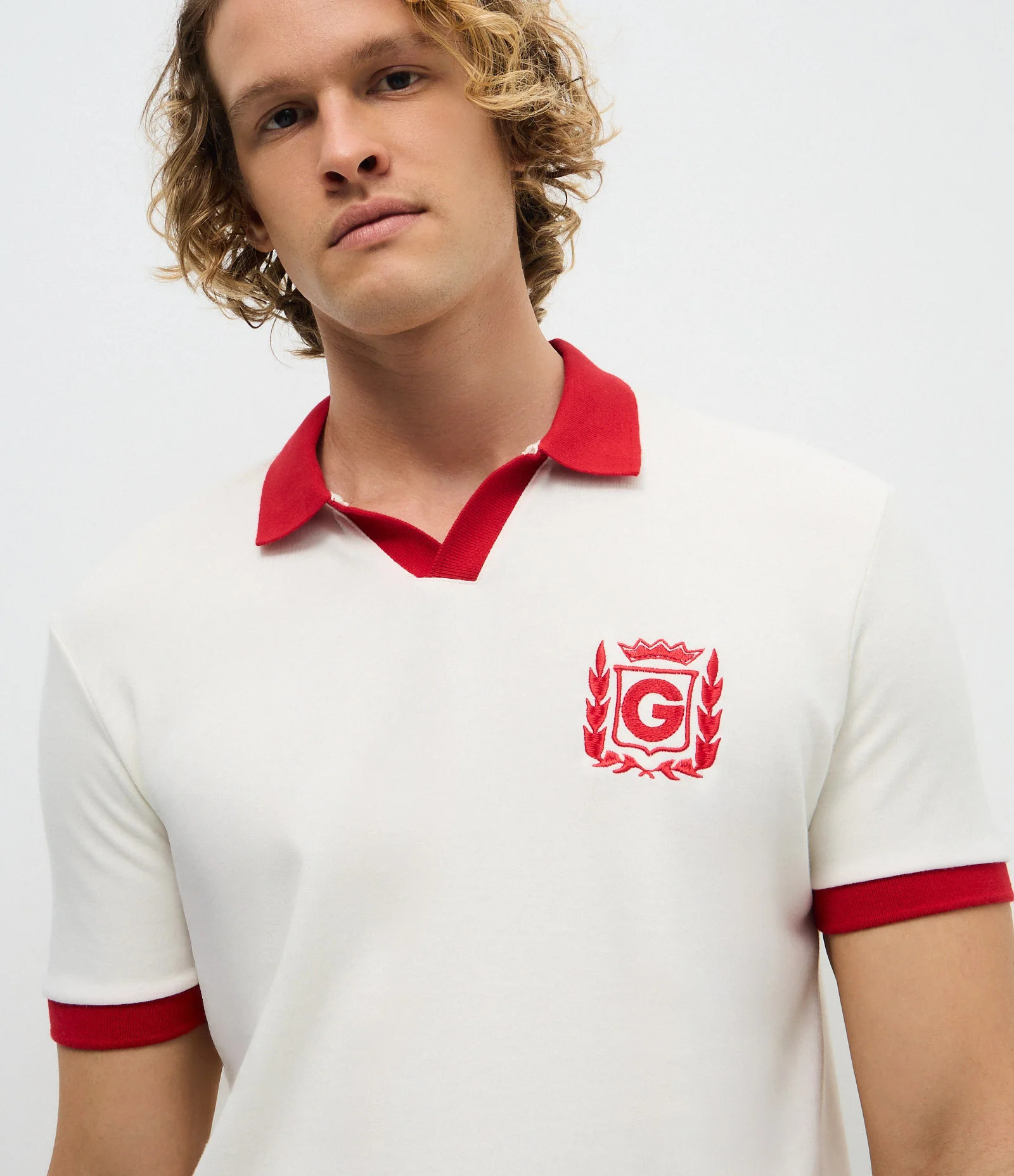 Camiseta Polo em Algodão com Bordado Parintins Boi Garantido Vermelho - Lojas Renner | Renner (BR)
