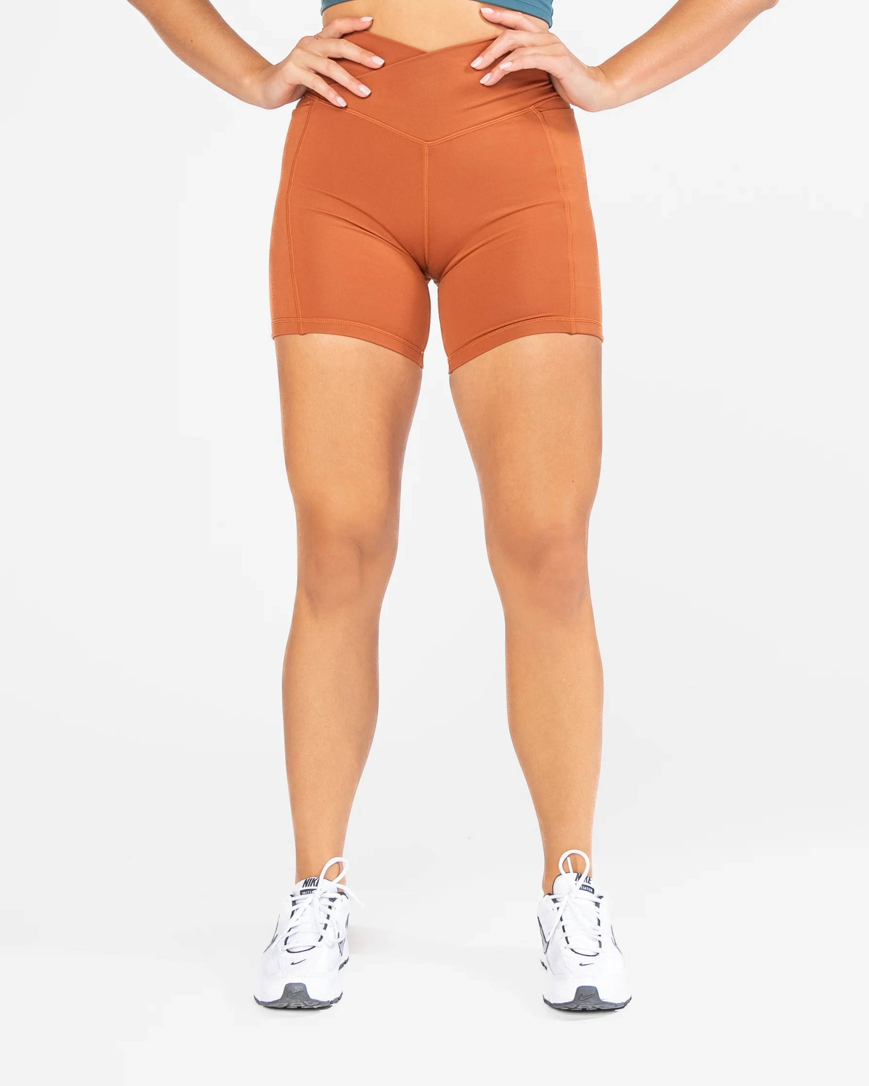 Skin Crossover Shorts (Multi-Lengths) - Copper | Senita Athletics