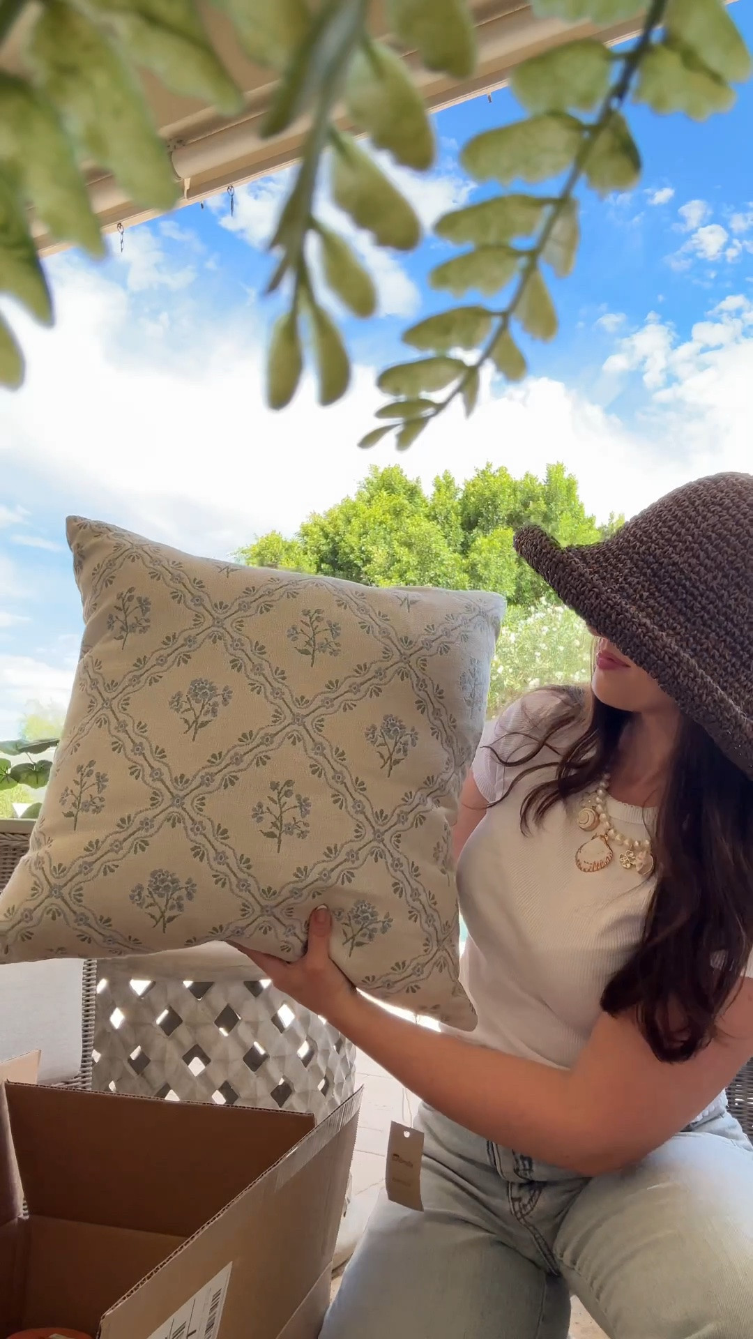 Anthropologie 20% off discount code! FIVEFOOT20 for orders $100+ LOVE this outdoor patio decor! These outdoor pillows are so pretty! And the planters are darling!

#LTKSeasonal #LTKHome