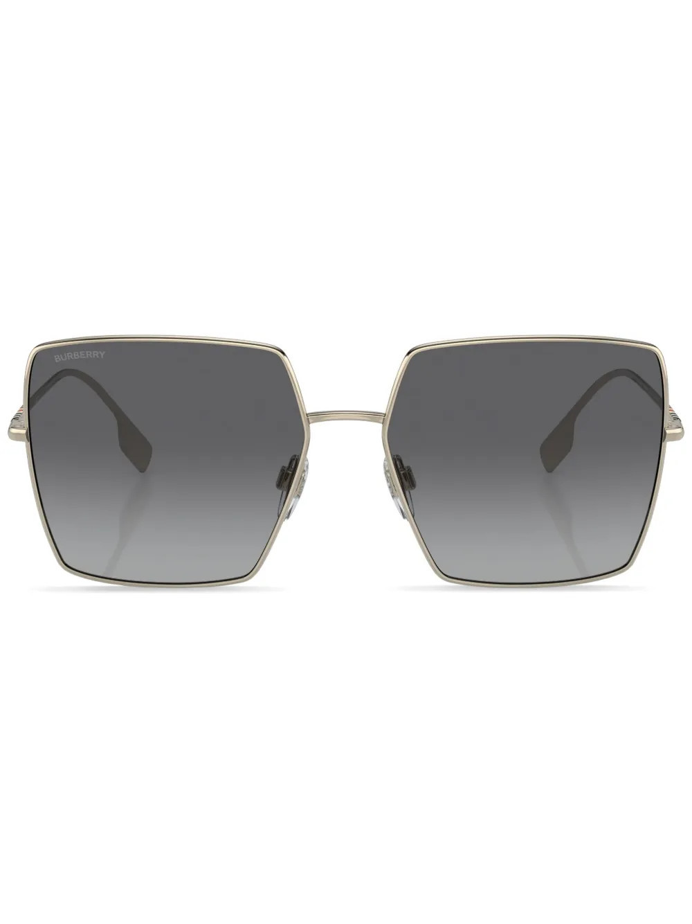 Burberry Eyewear Daphne oversize-frame sunglasses - Gold | Farfetch Global