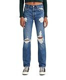 Levi's Women's 501 Original Fit Jeans (Also Available in Plus), Medium Indigo Destructed, 30 Regular | Amazon (US)