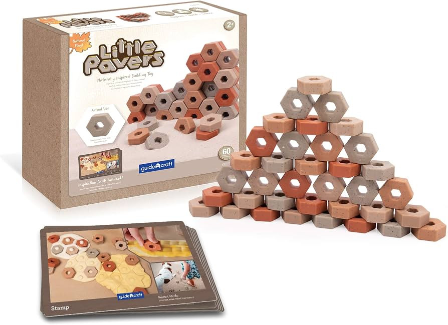 Guidecraft Little Pavers - 60 pc. Set: Block Builders Set for Construction and Stacking | Amazon (US)