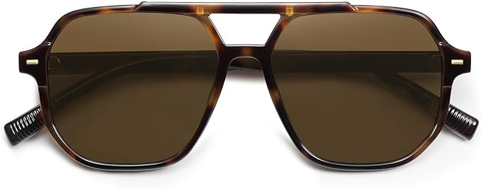SOJOS Retro Trendy Aviator Polarized Sunglasses Men Women Vintage 70s Square Stylish Frame Sun Gl... | Amazon (US)